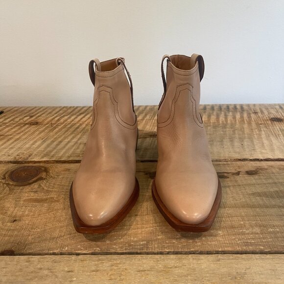 Free People Sunday Saloon Ankle Boots in Tan NEW Size 8 - Picture 6 of 13